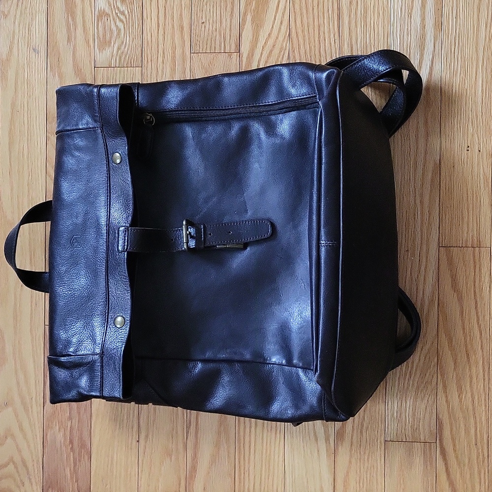 EUC 100% Leather Backpack